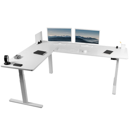 Elevate Your Workspace: 83" x 60" Smart Electric Corner Desk with One-Touch Memory Control