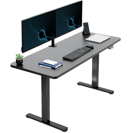 Spacious 60" x 24" Electric Standing Desk with Convenient 2-Button Controller