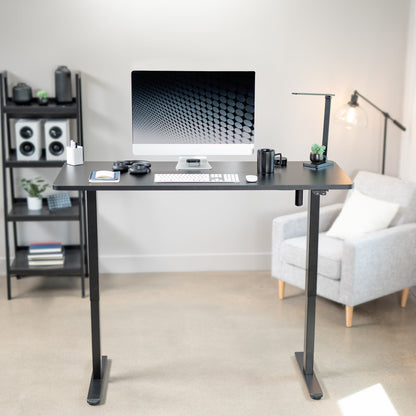 Spacious 60" x 24" Electric Standing Desk with Convenient 2-Button Controller