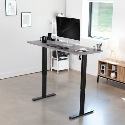 Spacious 60" x 24" Electric Standing Desk with Convenient 2-Button Controller