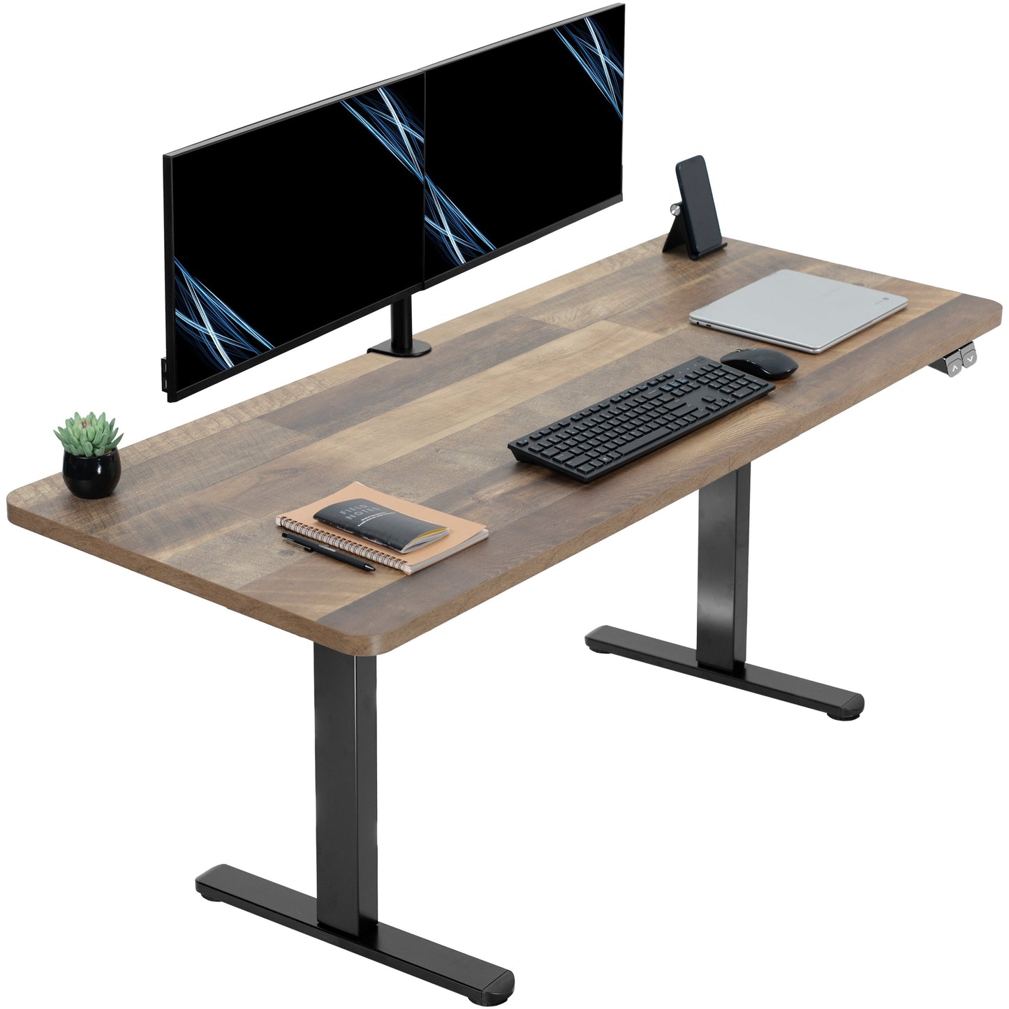 Spacious 60" x 24" Electric Standing Desk with Convenient 2-Button Controller