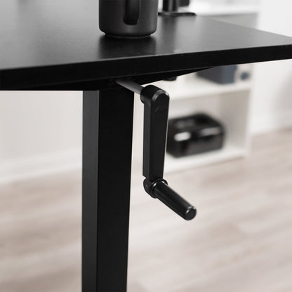 Ergonomic Manual Height-Adjustable Desk for Ultimate Comfort