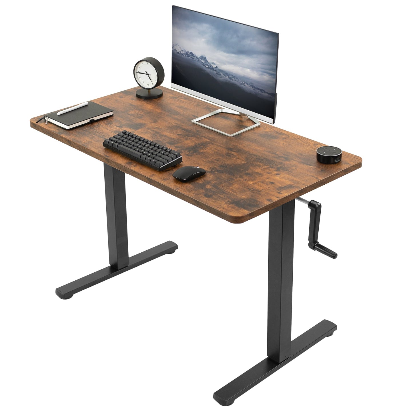 Ergonomic Manual Height-Adjustable Desk for Ultimate Comfort