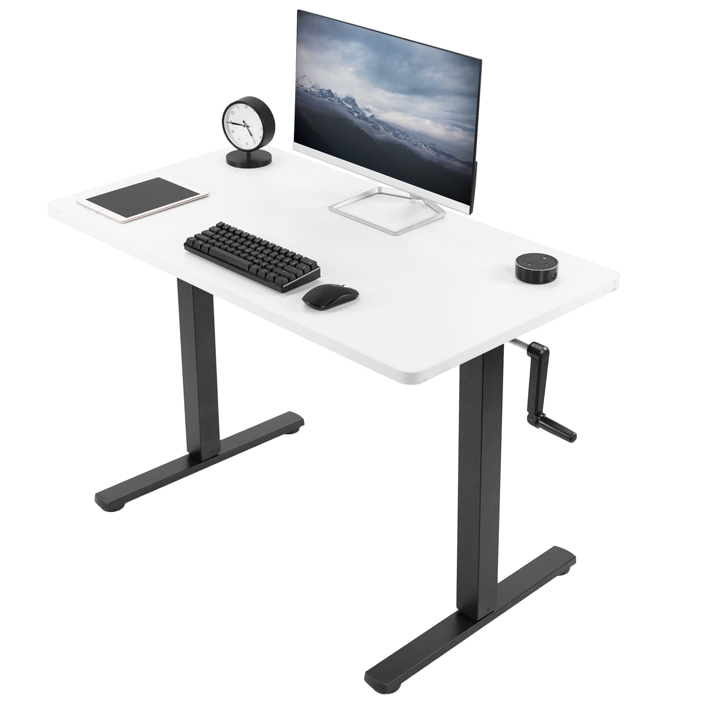 Ergonomic Manual Height-Adjustable Desk for Ultimate Comfort