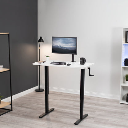 Ergonomic Manual Height-Adjustable Desk for Ultimate Comfort