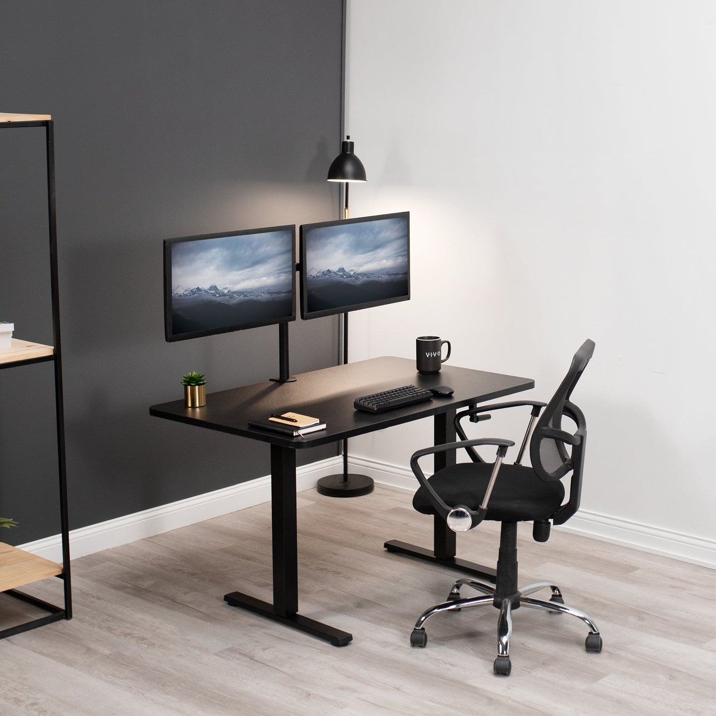 Versatile 48" x 30" Manual Height Adjustable Desk for Personalized Comfort