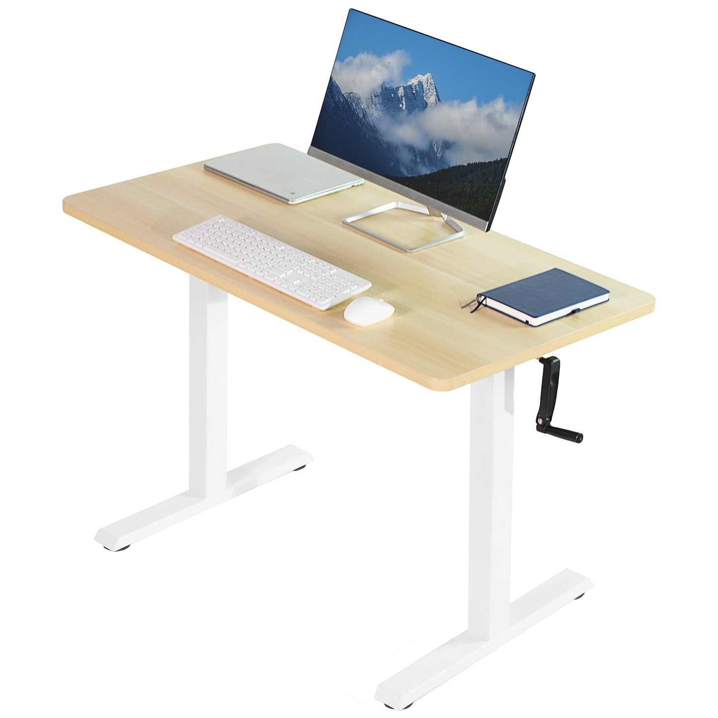 Ergonomic Manual Height-Adjustable Desk for Ultimate Comfort