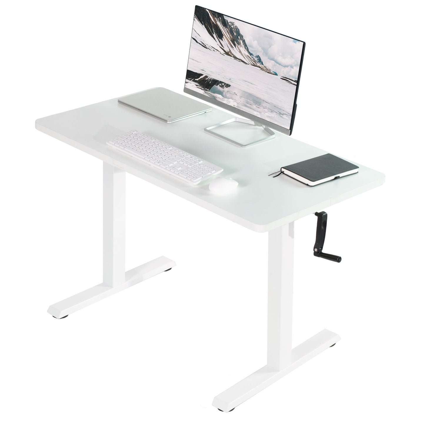 Ergonomic Manual Height-Adjustable Desk for Ultimate Comfort