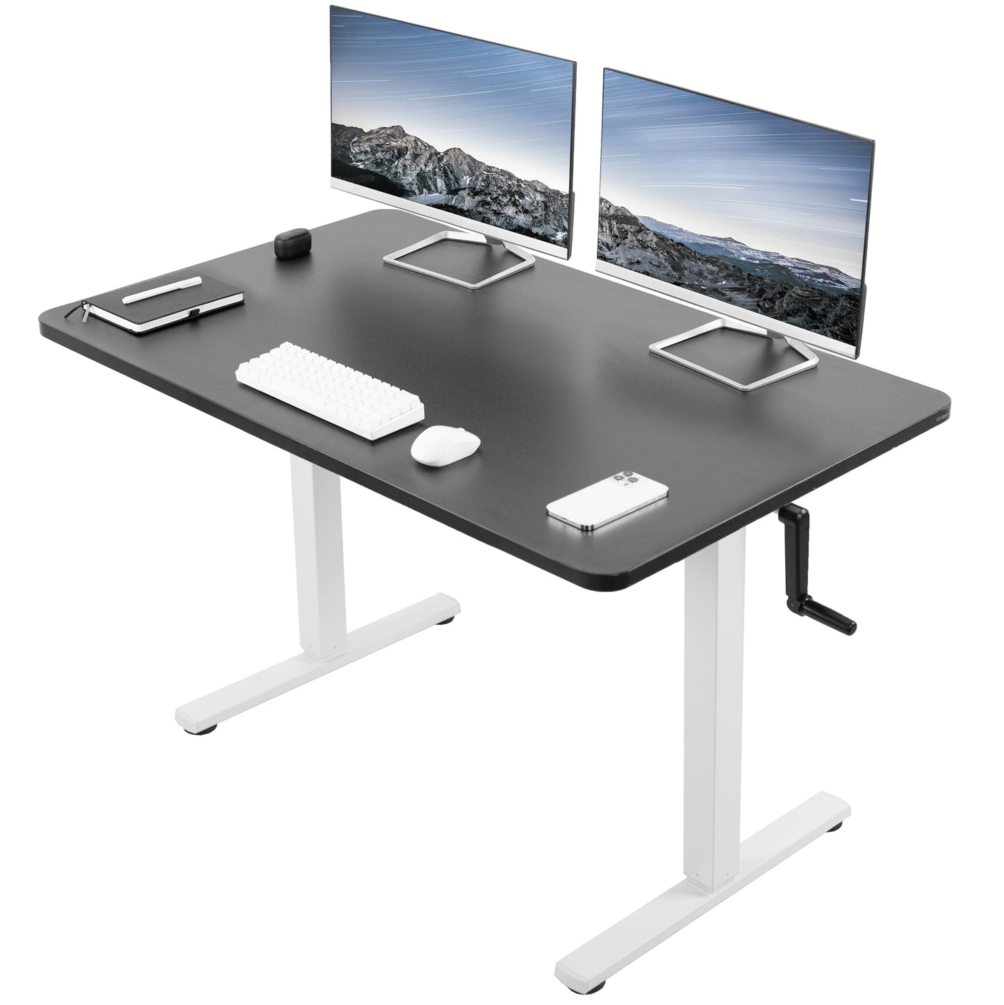 Versatile 48" x 30" Manual Height Adjustable Desk for Personalized Comfort