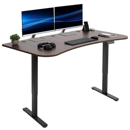 Elevate Your Workspace: 63" x 32" Dual Motor Electric Standing Desk with Personalized Push Button Memory Controller