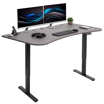 Elevate Your Workspace: 63" x 32" Dual Motor Electric Standing Desk with Personalized Push Button Memory Controller