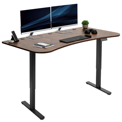 Elevate Your Workspace: 63" x 32" Dual Motor Electric Standing Desk with Personalized Push Button Memory Controller