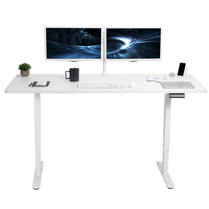 Expansive Dual Motor Electric Standing Desk - 71" x 30" for Easy Height Adjustment