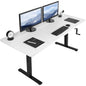 Spacious 71" x 30" Manual Height Adjustable Desk for Ultimate Comfort and Versatility