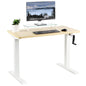 Versatile 43" x 24" Manual Height-Adjustable Desk for Your Ideal Workspace