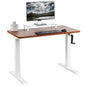 Versatile 43" x 24" Manual Height-Adjustable Desk for Your Ideal Workspace