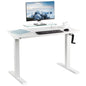 Versatile 43" x 24" Manual Height-Adjustable Desk for Your Ideal Workspace