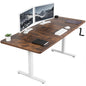 Spacious 71" x 30" Manual Height Adjustable Desk for Ultimate Comfort and Versatility