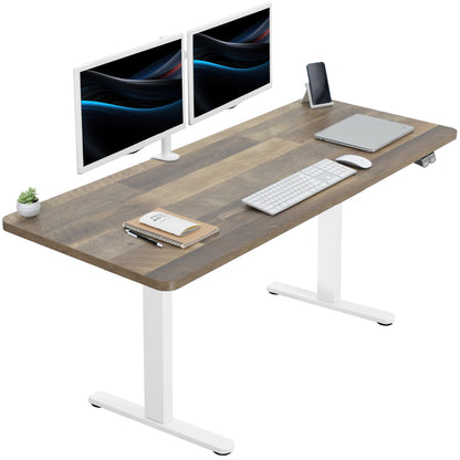 Spacious 60" x 24" Electric Standing Desk with Convenient 2-Button Controller